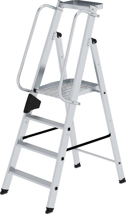 Immagine prodotto Munk Scaletta in alluminio con grande piattaforma (Scala a pioli, 100 cm)