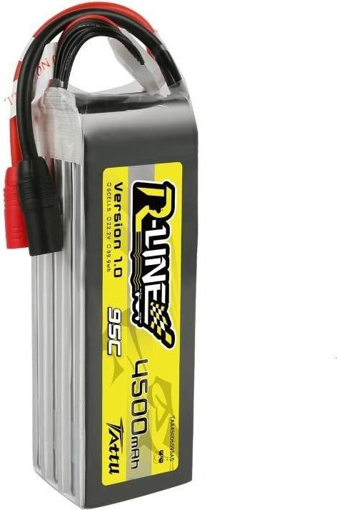 Immagine prodotto Gens Ace Pacchetto LiPo Tattu 4500mAh 22.2V 95C 6S1P (XT90) (22.20 V, 4500 mAh)