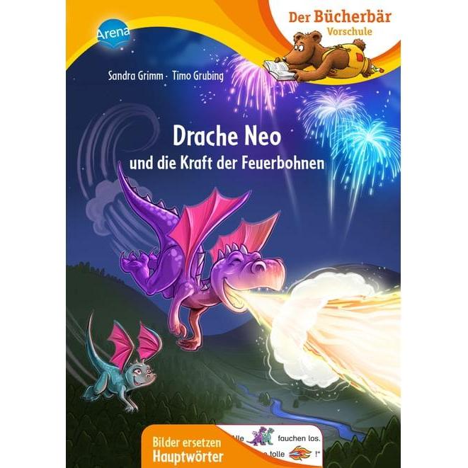 Drache Neo und die Kraft der Feuerbohnen, Kinderbücher von Sandra Grimm, Timo Grubing