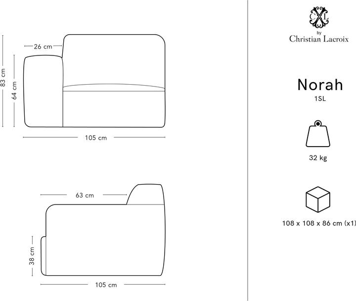 Actual product image CXL by Christian Lacroix Norah (1-seater, Modular sofa)
