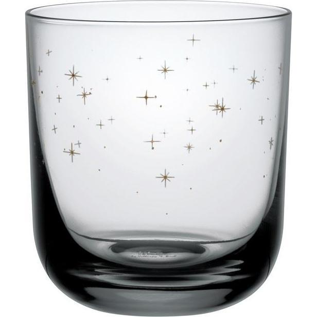 Like. by Villeroy & Boch Wasserglas, Set 2tlg Winter Glow, Trinkgläser, Grau