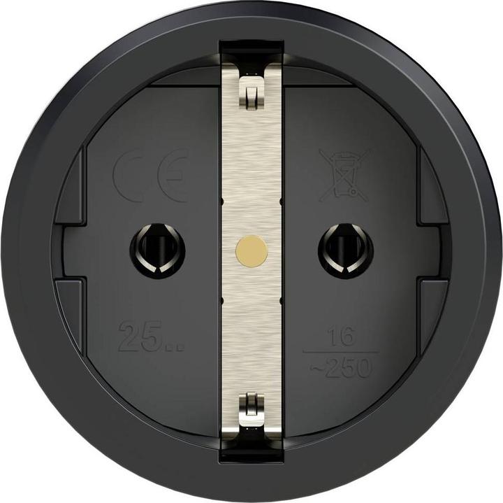 Actual product image PCE Socket earthing contact coupling solid rubber 250V with cover IP54 2521-ss