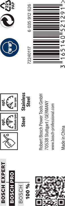 Produktbild Bosch Professional Zubehör PRO Stainless Steel HSS-Co Spiralbohrer, 8 x 75 x 117 mm (8 mm)