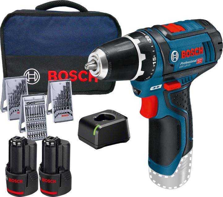 Bosch Professional GSR 12V-15 LI Professional (Rechargeable battery operated)