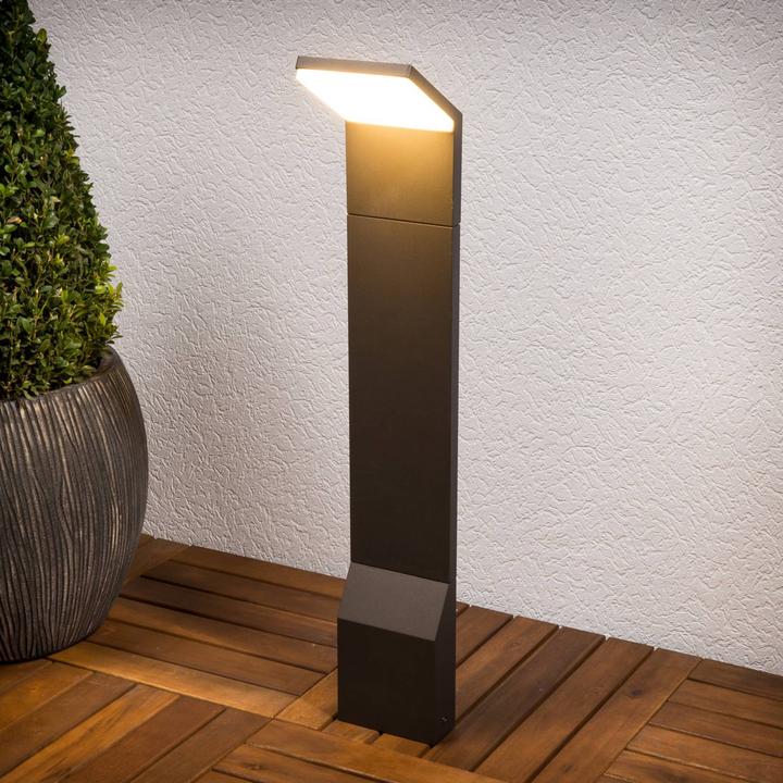 Actual product image Lucande Nevio outdoor garden light Graphite (IP54)