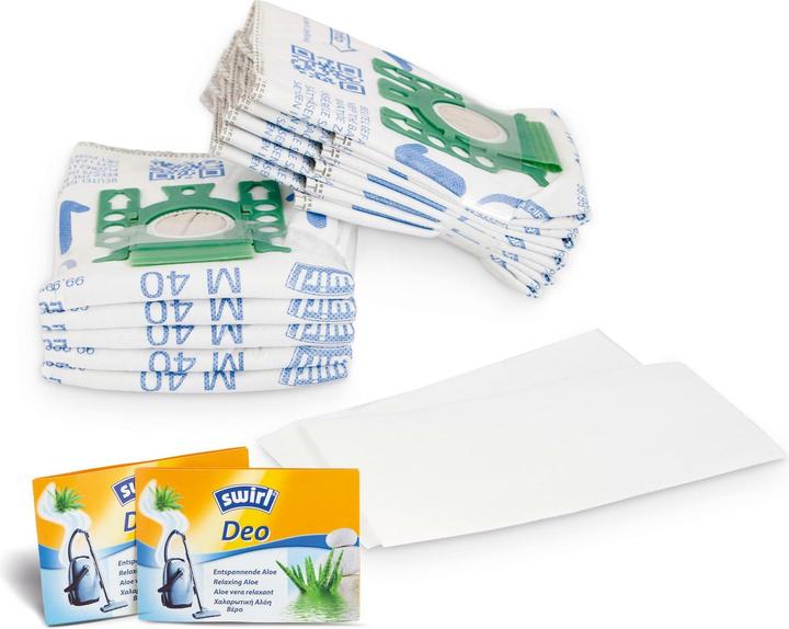 Image du produit Swirl Staubsaugerbeutel M 40 EcoPor Kombi-Set (10x)