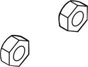 Actual product image Star Micronics Star Hexagon nut NH4-1 (pack of 2)