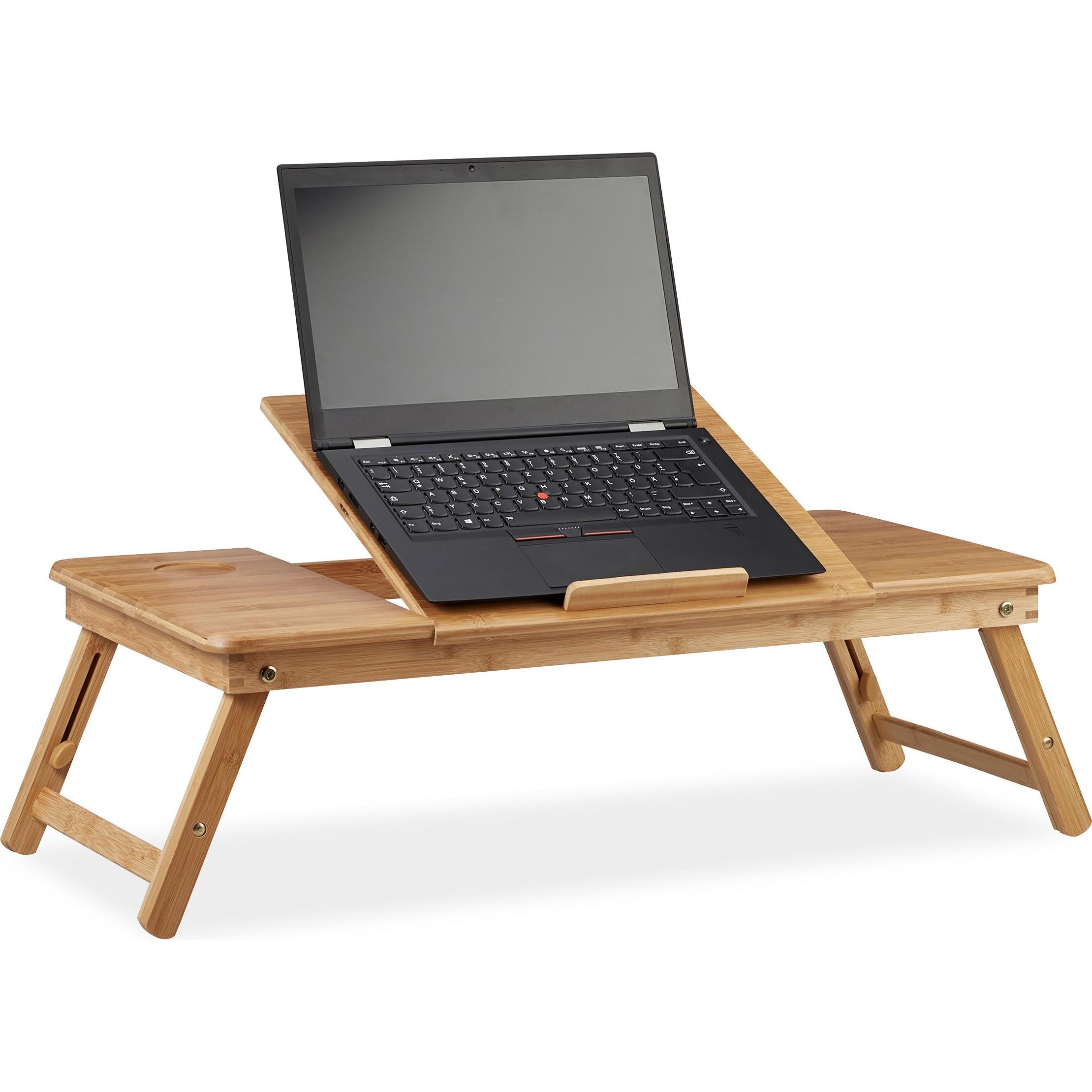 Relaxdays Laptoptisch, Notebook Ständer, Braun
