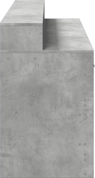 Immagine prodotto VidaXL Scrivania LED Scrivania per computer Scrivania per PC Scrivania per ufficio grigio cemento (160 x 55 x 91 cm)