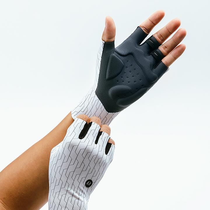 Actual product image Rockbros Road Cycling Gloves Size: S - Black and White (S)