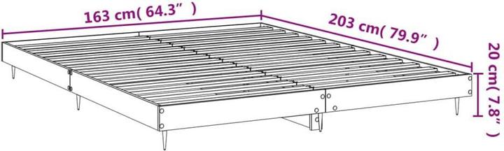 Produktbild vidaXL Bettgestell (160 x 200 cm)