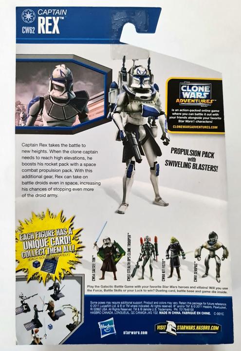Image du produit Hasbro Star Wars The Clone Wars Figurine 2011 CW62 Capitaine Rex