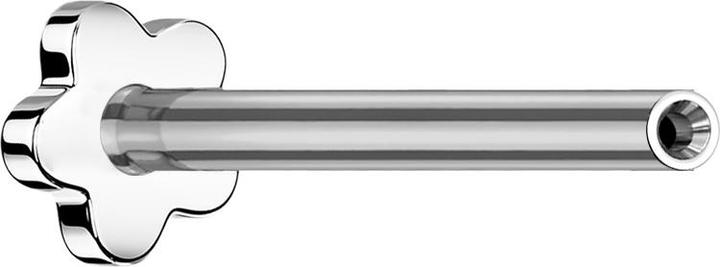 Produktbild Star Piercing Micro Threadless Labret-Stab Blume silber (Titan, ohne Messing)