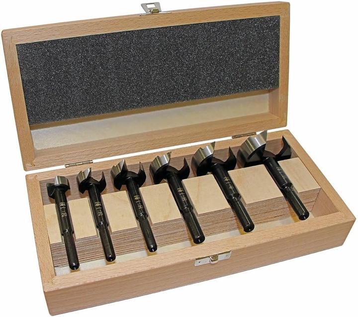 Actual product image Fisch Tools Forstner bit set BLACK SHARK PRO (20, 25, 30, 35, 40, 50 mm)