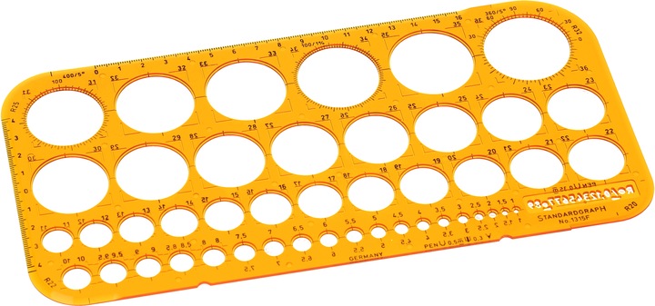 Actual product image Circle template (260 mm)