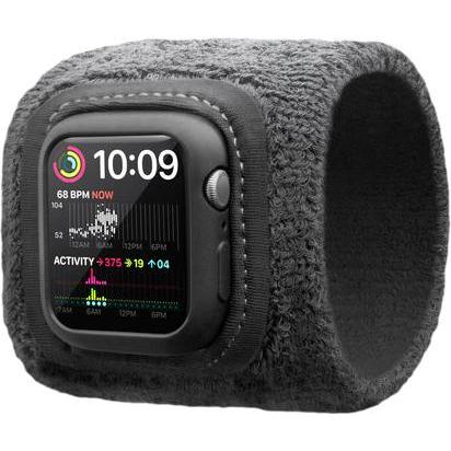 TwelveSouth ActionBand Apple Watch 45mm (45 mm, Cotton), Uhrenarmband, Schwarz