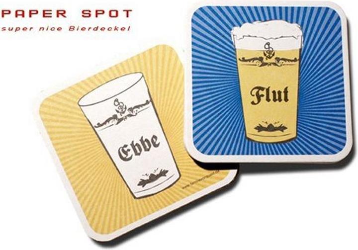 Familie von Quast Bierdeckel, Ebbe Flut