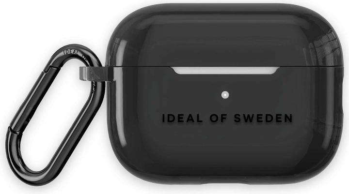 Productafbeelding iDeal Of Sweden Airpods laadimiskarbiümbris (1/2 gen) Heldere hoes, zwart getint (Koptelefoon tas)