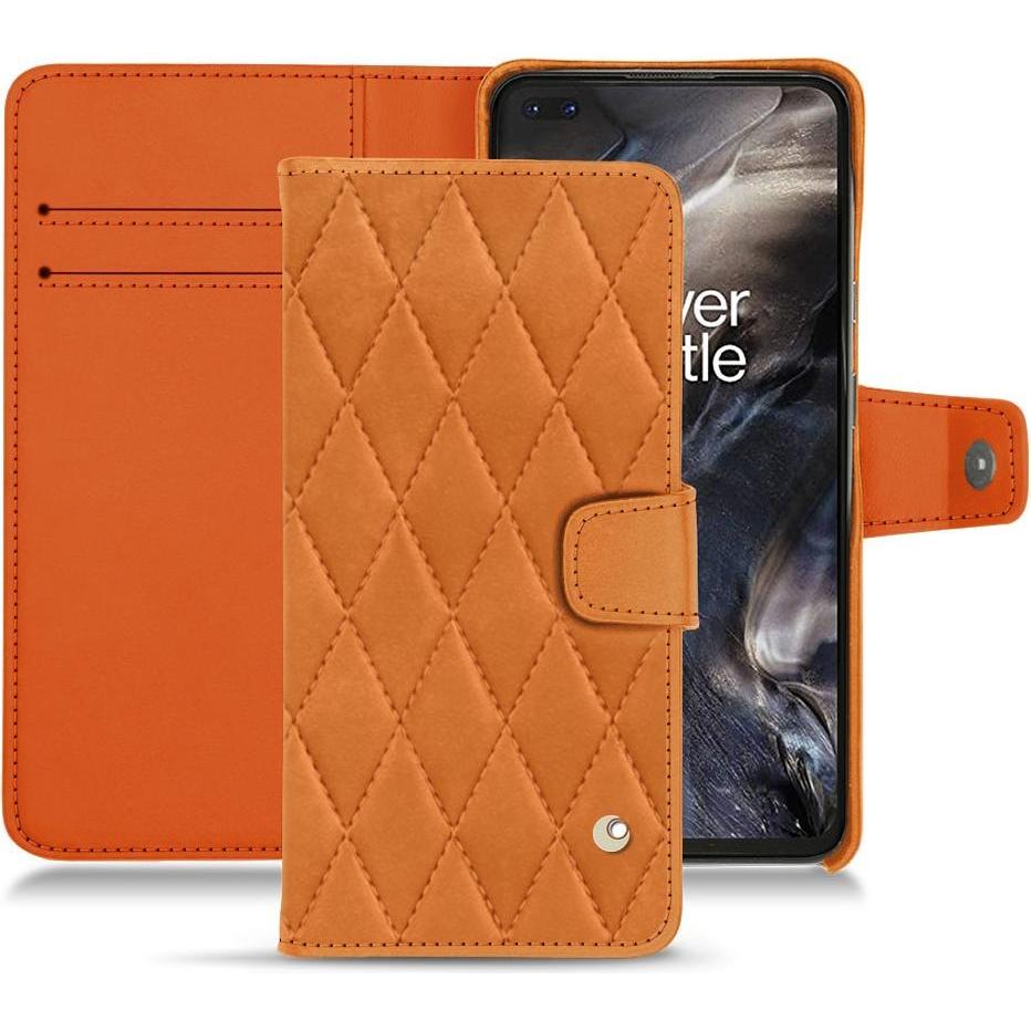 Thumbnail - Noreve Lederschutzhülle Wallet (OnePlus Nord), Smartphone Hülle, Orange