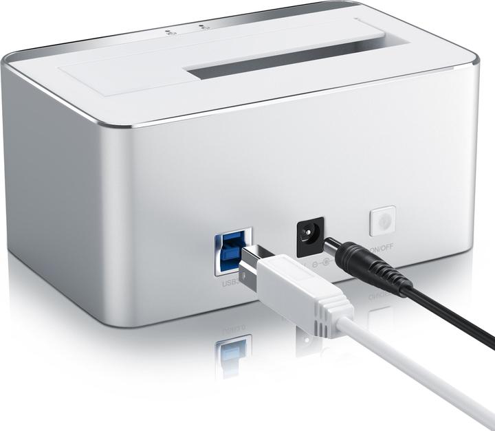 Produktbild Aplic Festplatten Dockingstation, USB 3.0, im Aluminium Gehäuse PC & MAC / 2,5" + 3,5" / HDD + SSD