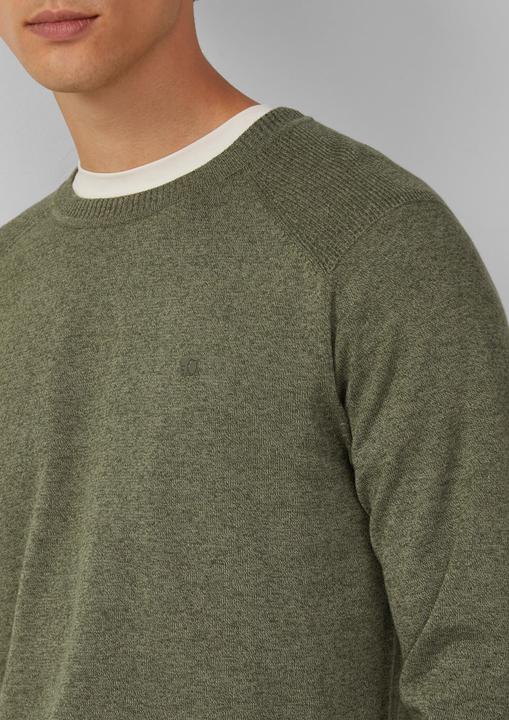 Produktbild s.Oliver Strickpullover Pullover aus Moulinéstrick mit Crew Neck und Raglanärmeln (M)