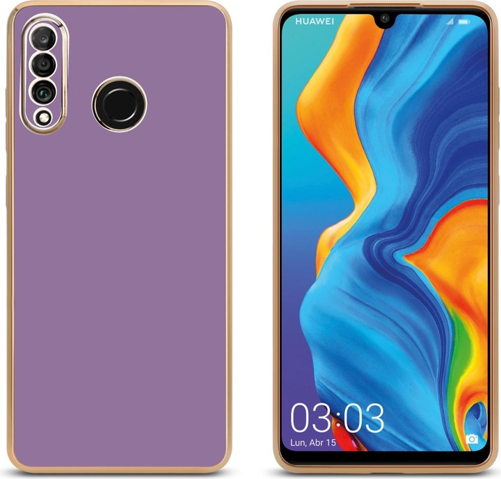 Actual product image Cadorabo Case for Huawei P30 LITE in TPU with camera protection LM130 Style (Huawei P30 Lite)