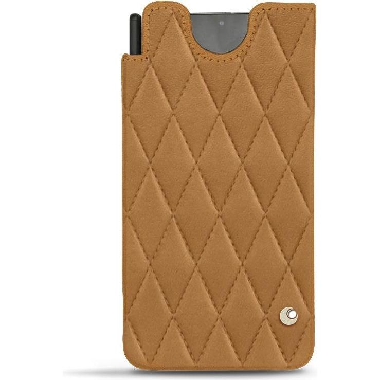 Noreve Lederschutzhülle (Samsung Galaxy S21 Ultra), Smartphone Hülle, Braun
