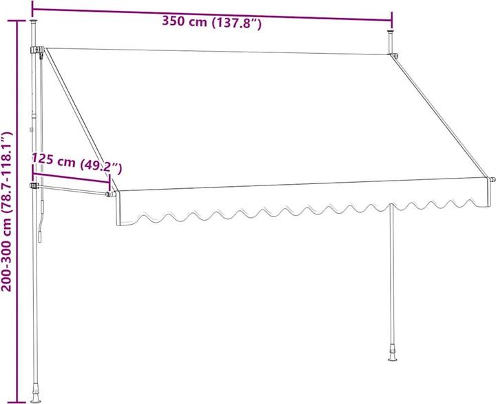 Produktbild vidaXL Markise (1.50 m)