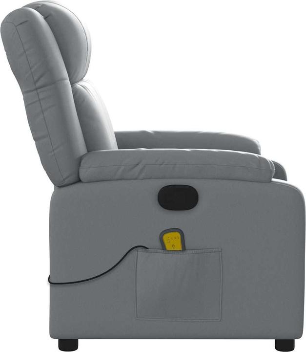 Produktbild vidaXL Massagesessel Grau Kunstleder,Farbe: Grau,Material