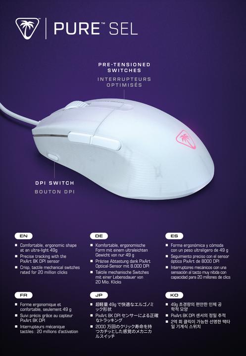 Actual product image Turtle Beach PURE SEL - Gaming Mouse (Cable)