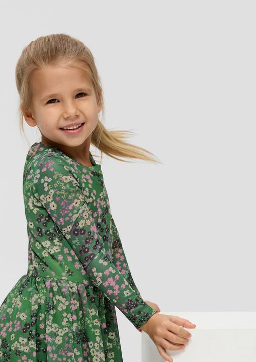 Image du produit S.Oliver Kleid Gemustertes Kleid aus unterlegtem Mesh (104)