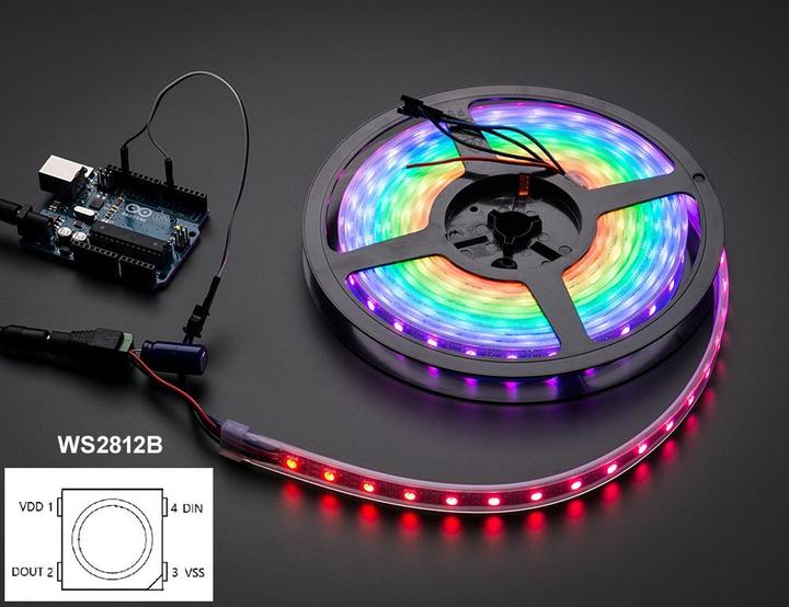 Produktbild Adafruit NeoPixel Digital RGB LED Weatherproof Strip 60 LED 4 Meter (400 cm)