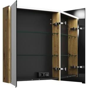 Thumbnail - burgbad, Spiegelschrank, Eqio Spiegelschrank mit horizontaler LED-Beleuchtung, 2 Türen, 650x800mm