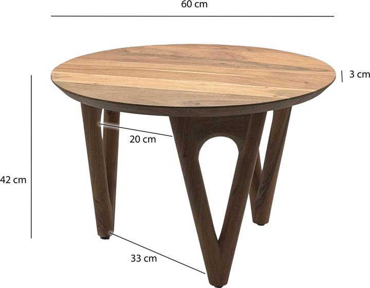 Image du produit Wohnling Rund (60 x 60 x 42 cm)