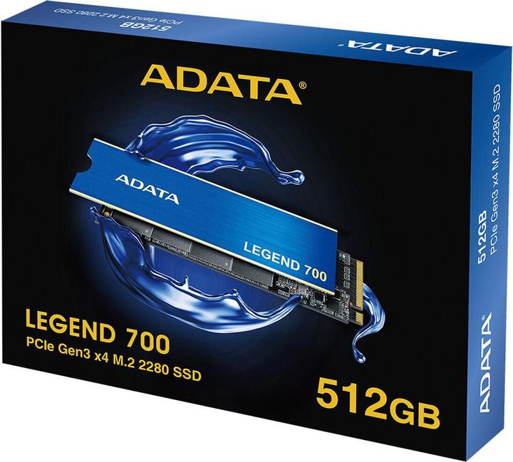 Produktbild Adata SSD Legend 700 M.2 512GB PCIe Gen3x4 2280 (512 GB, M.2 2280)
