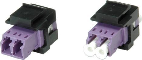 Actual product image Secomp ROLINE FO Keystone Jack, OM4, LC, M-M, Duplex (Keystone module)