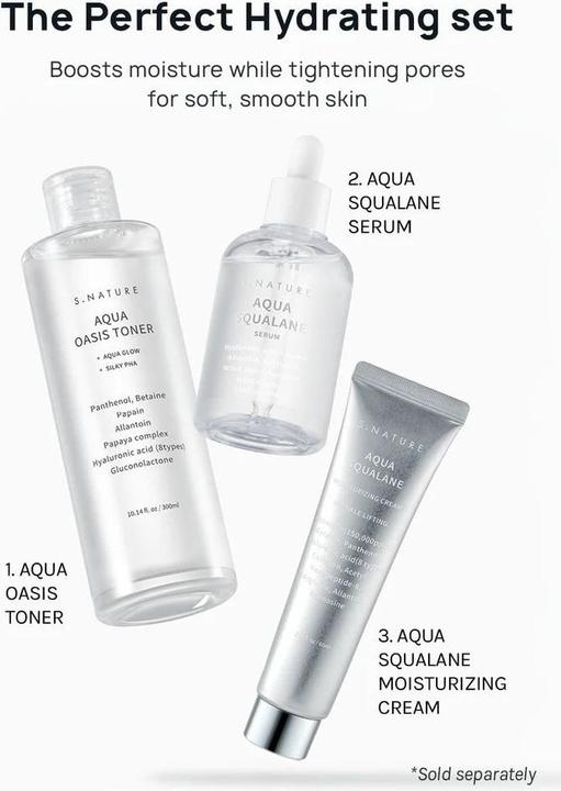 Produktbild S.Nature Aqua Squalane Serum 50ml - Soothing Inner Moisture Pore Care Sebum (50 ml)