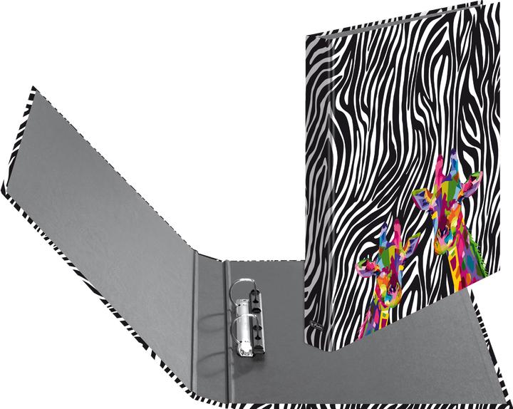 Produktbild Herlitz Ringbuch maX.file Wild Neon 2-Ring 25mm Innenspiegel sw (A4, 1 Stk.)