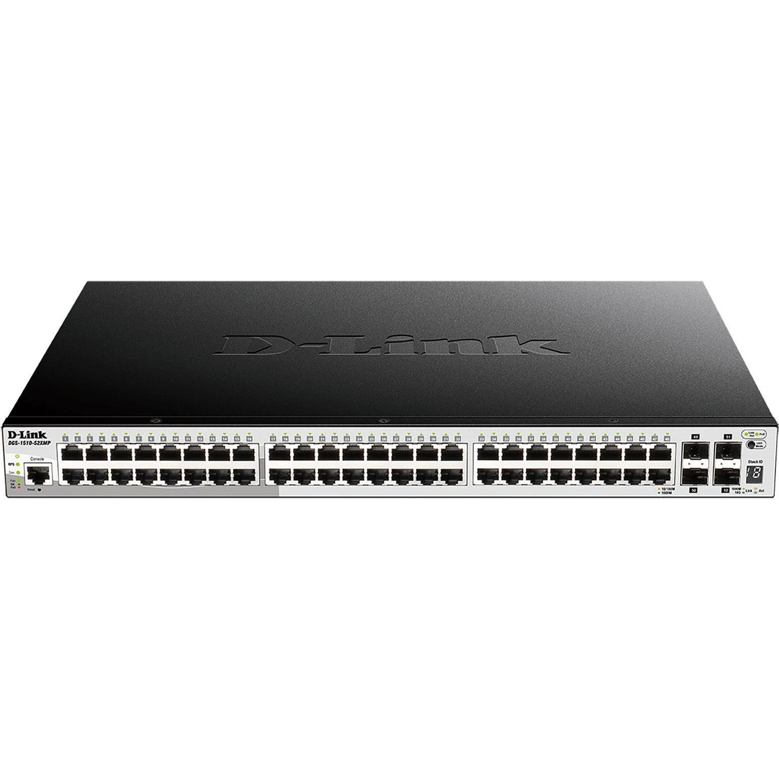 Thumbnail - D-Link DGS-1510-20 (20 Ports), Netzwerk Switch, Schwarz