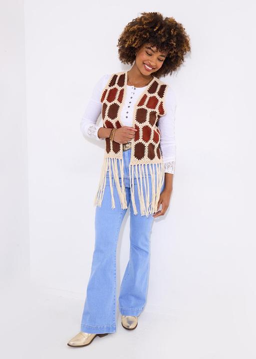 Produktbild Joe Browns Boho Crochet Fringe Gilet (One Size)