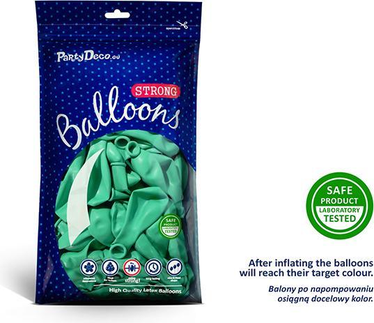 Produktbild Partydeco Strong Balloons 12cm, Pastel Mint Green (1 pkt / 100 pc.) (100 x)