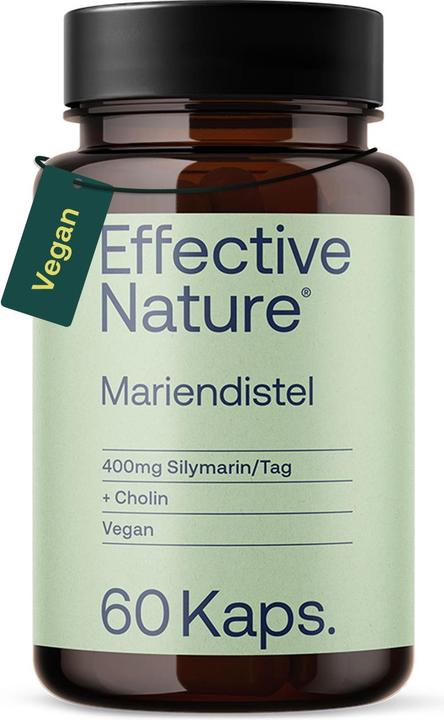 Actual product image Effective Nature Milk thistle extract (60 pcs., Capsules, 28 g)