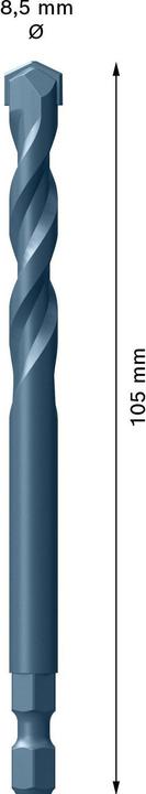 Produktbild Bosch Professional Zubehör EXPERT Power Change Plus Zentrierbohrer, TCT, 8,5 x 105 mm (8.5 Millimeter)