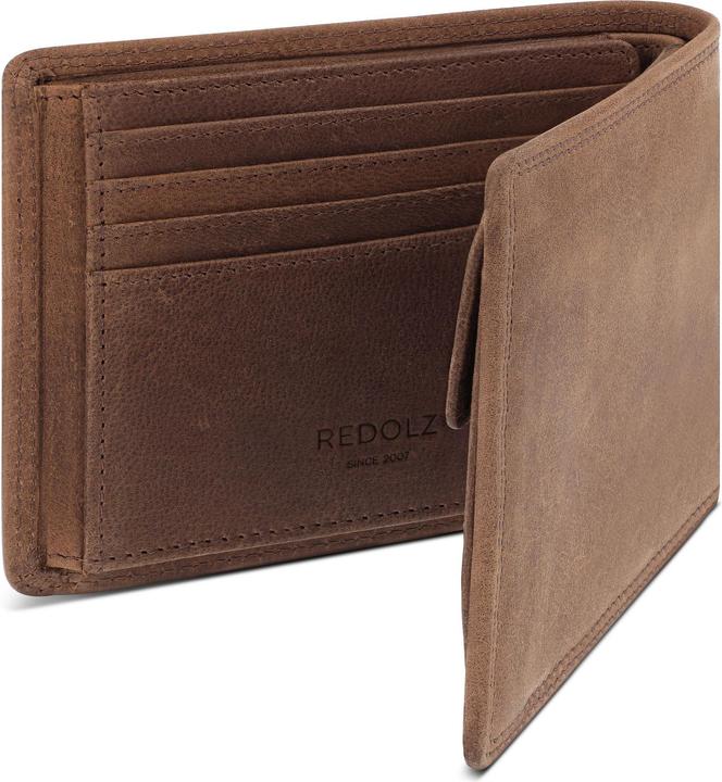 Actual product image Redolz Leather Essentials wallet RFID protection leather 12 cm