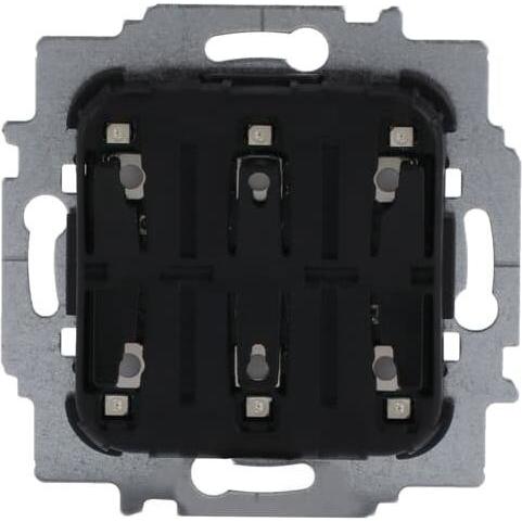 Busch-Jaeger Pulsante 2053 U elettronica a 3 pieghe, Pulsante + Interruttore, Nero