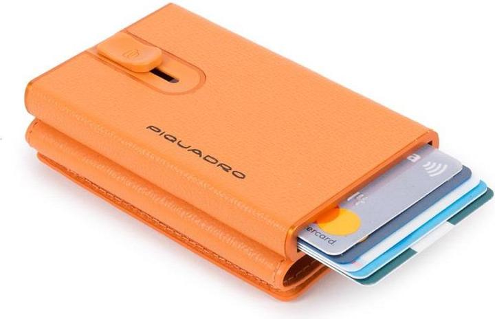 Immagine prodotto Piquadro Blue Square, Leather Card Holder, Square Sliding System with Comp