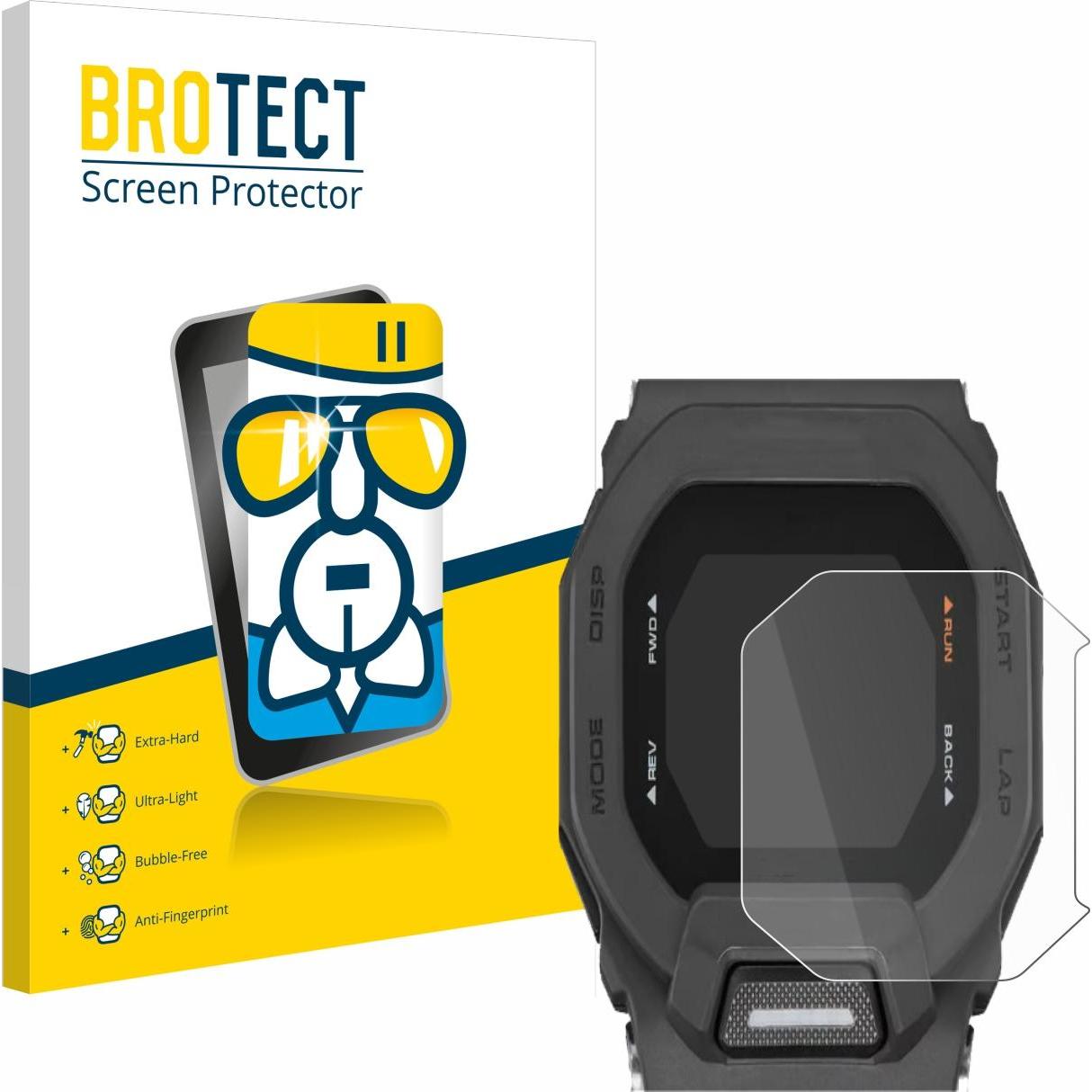 BROTECT AirGlass Panzerglasfolie Schutzglas Displayschutz, Smartwatch Schutzfolie, Transparent