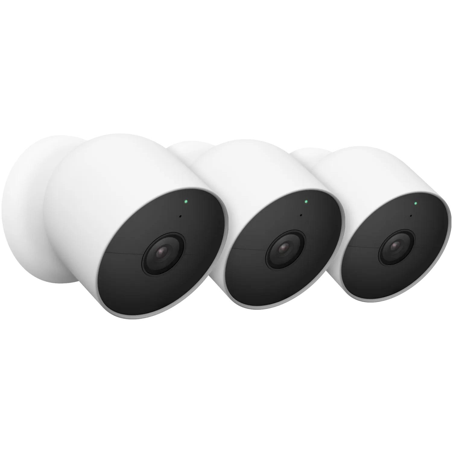 Google Nest Cam 3-Pack, Netzwerkkamera, Weiss
