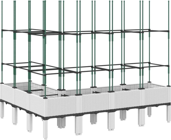 Actual product image VidaXL Planter with trellis PP