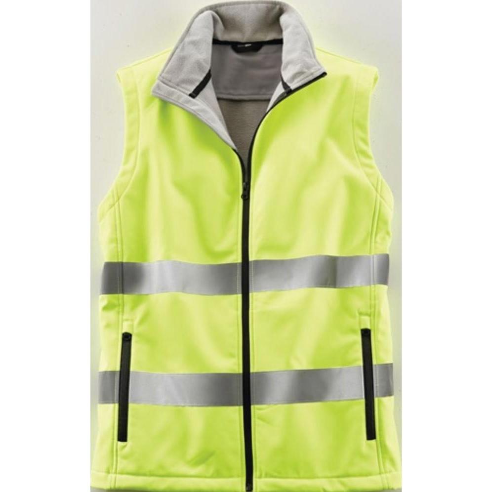 Terrax, Warnweste + Warnshirt, Warnweste Workwear Grösse L gelb EN 20471 Kl. 1 (L)